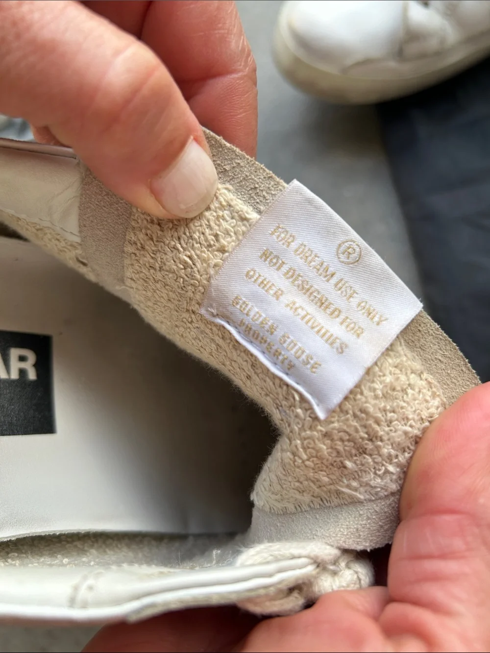 Golden Goose white leather